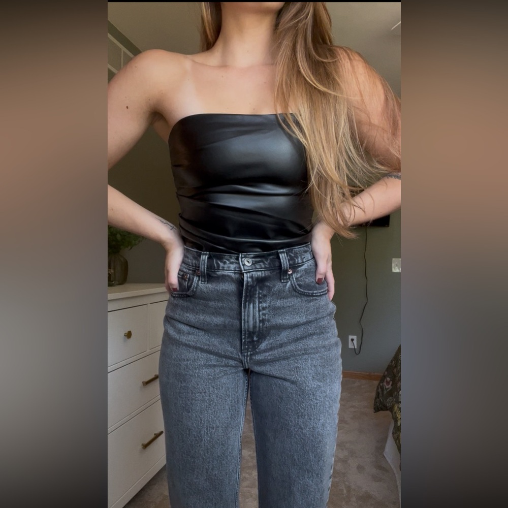 White Fox Boutique Well Behaved Black Bustier Top